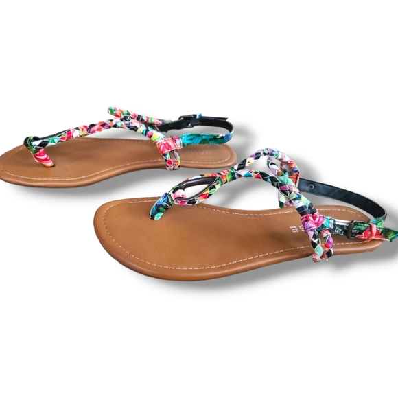 Rampage Women's Tropical Thong Sandals Size 8M - Picture 3 of 17